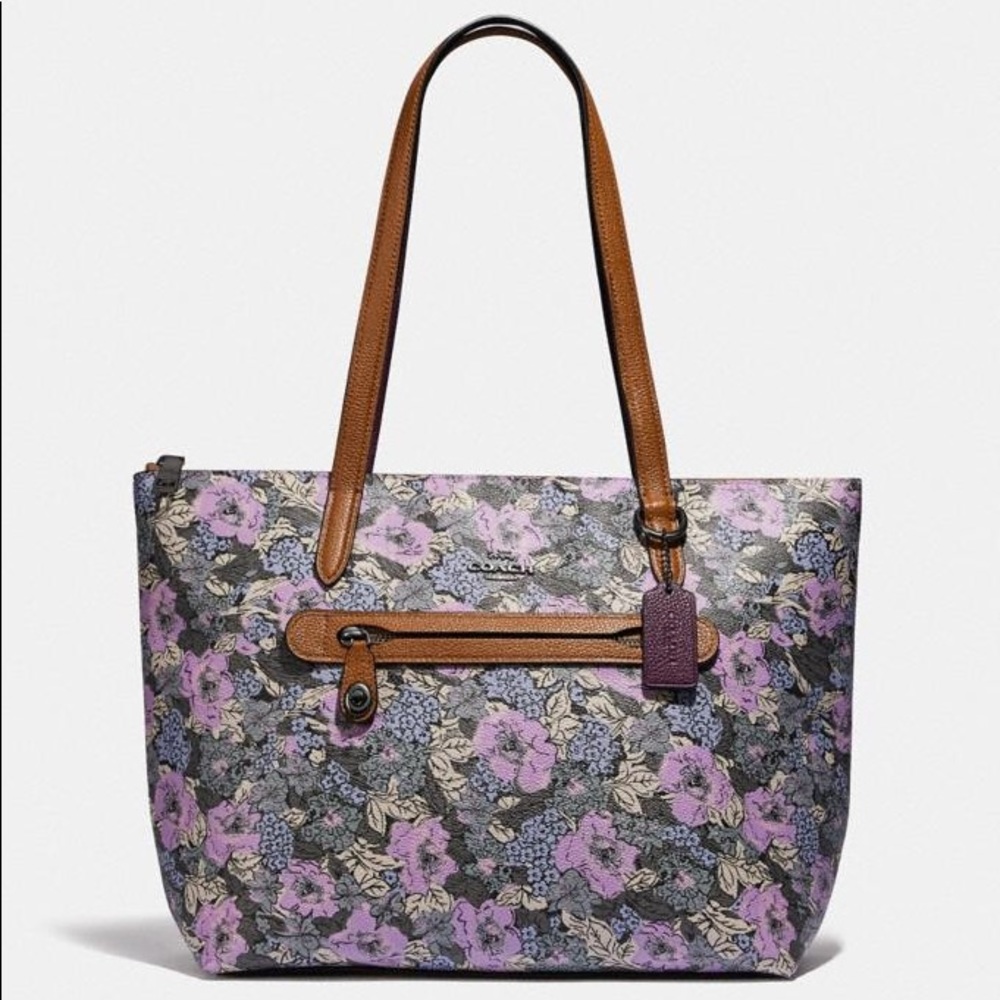NWT Coach Taylor Tote With Heritage Floral Print